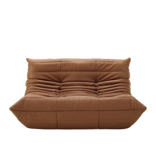 TOGO SMALL SETTEE - 2 seater leather sofa without armrests by Ligne Roset