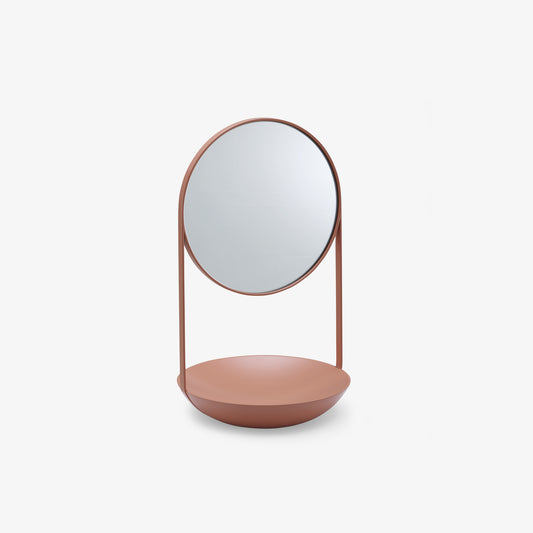 NIMBE - Table-top round metal mirror