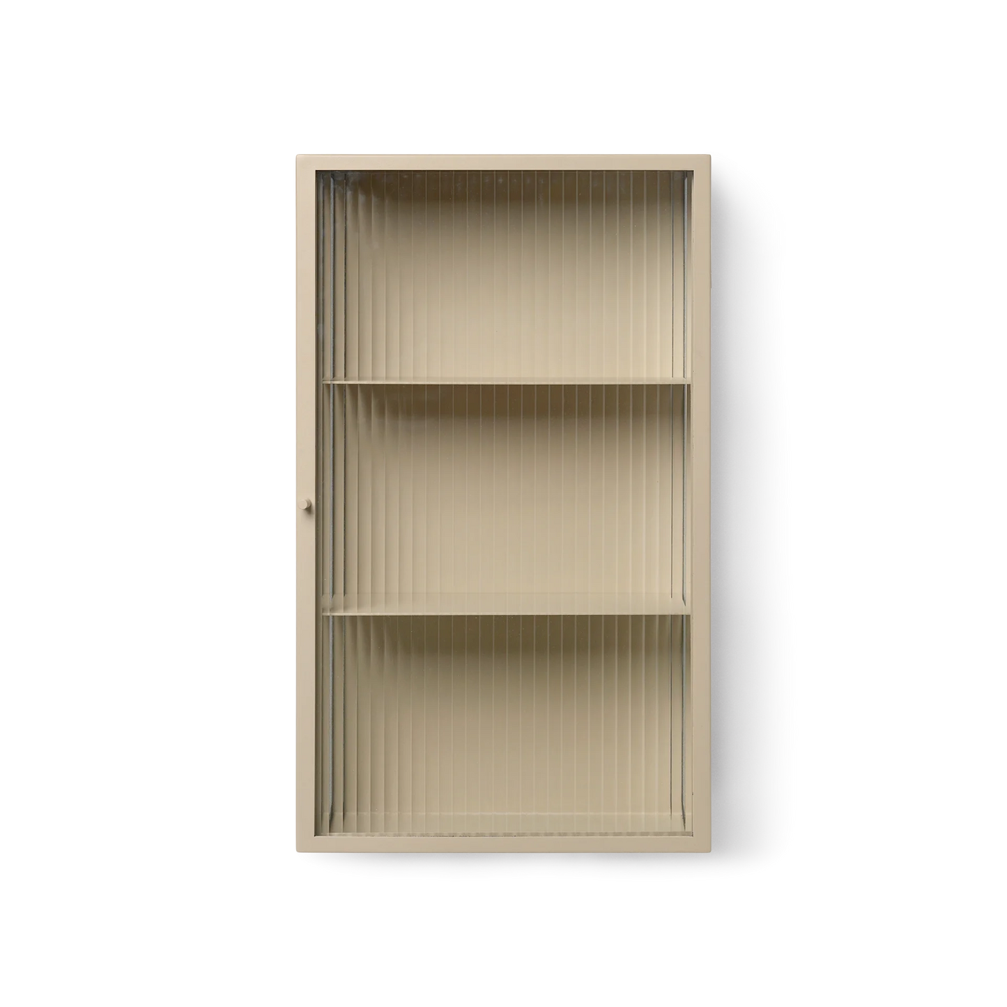 Haze Wall Cabinet by Ferm Living #Reeded glass/Cashmere