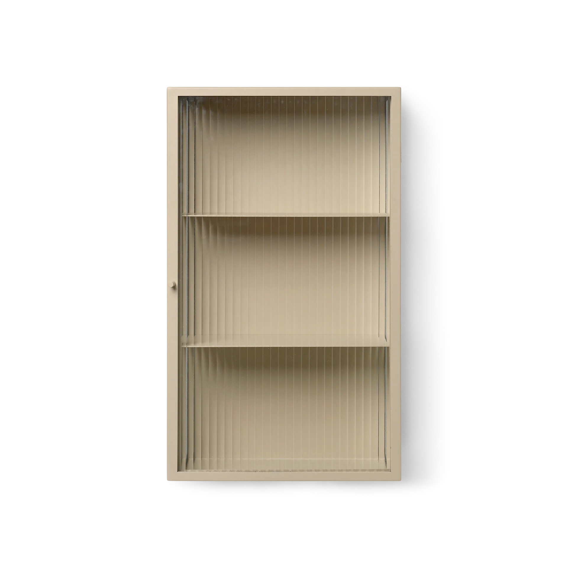 Haze Wall Cabinet by Ferm Living #Reeded glass/Cashmere