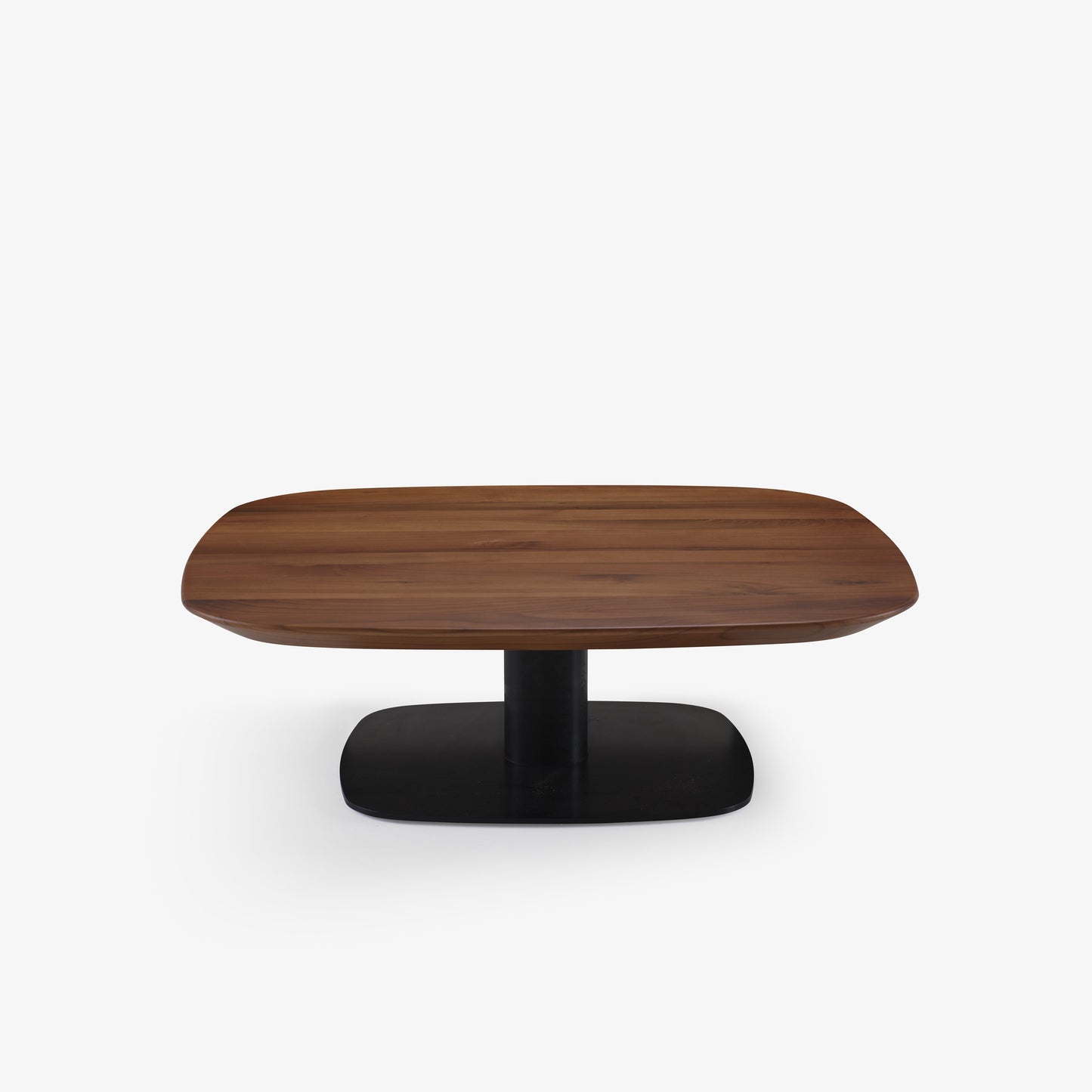 ALSTER - Low square walnut coffee table