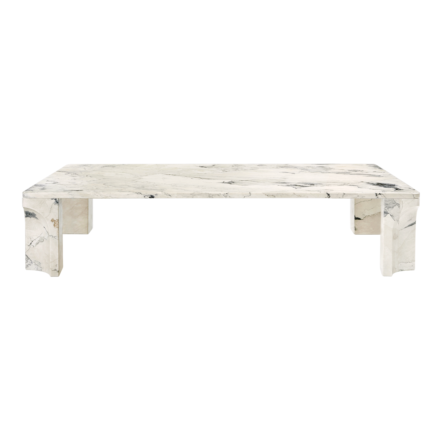 Doric Coffee Table Rectangular 140 x 80 cm by GUBI #Electric Grey