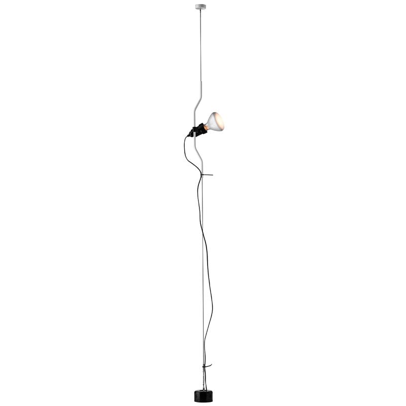 Parentesi floor lamp by Flos #white, dimmable #