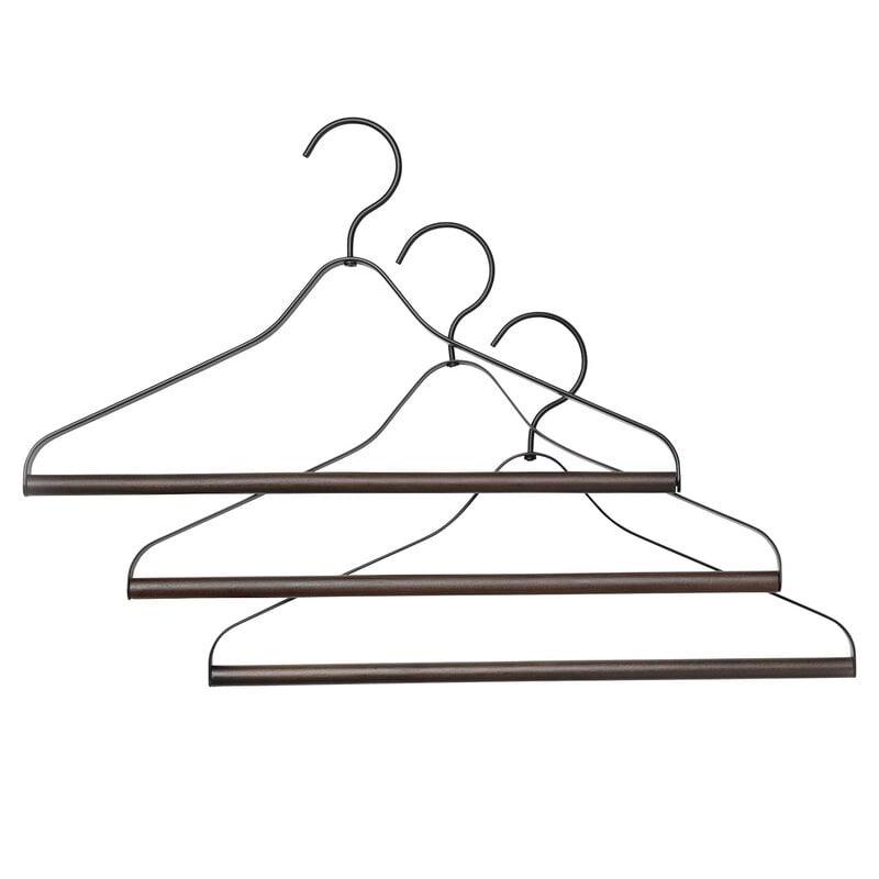 Coat hanger by ferm LIVING #set of 3, black #