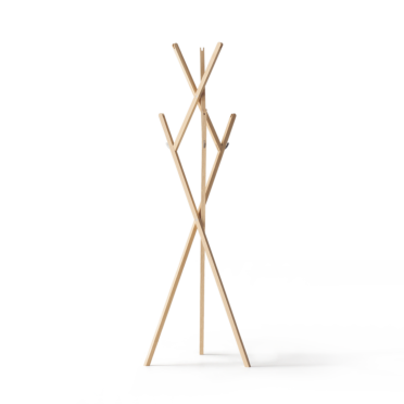 Hut Ab simple coat rack by Nis Holger Moorman