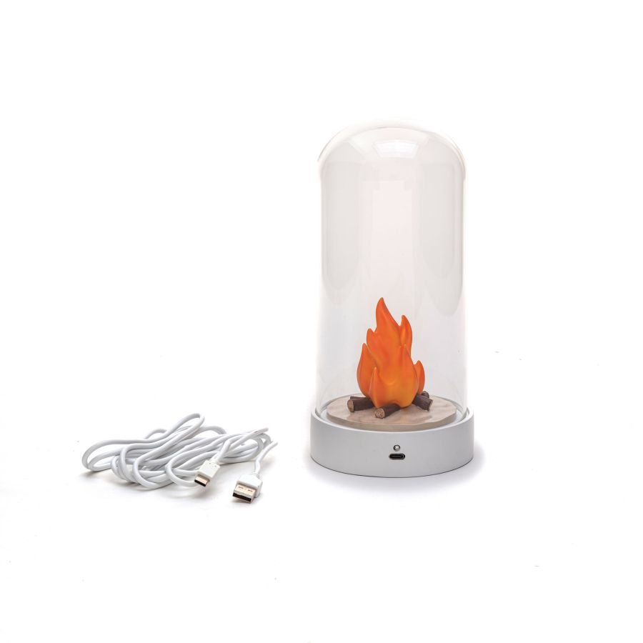 Resin and Glass Table Lamp My Little Bonfire by Seletti #Bonfire