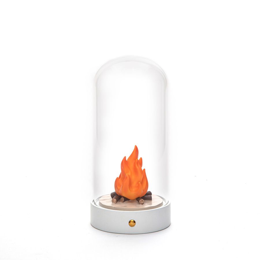 Resin and Glass Table Lamp My Little Bonfire by Seletti #Bonfire