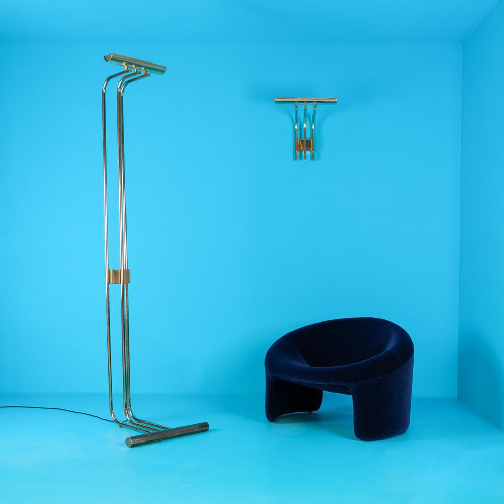 10507 Floor Lamp from Verre Lumiere Studio, 1978