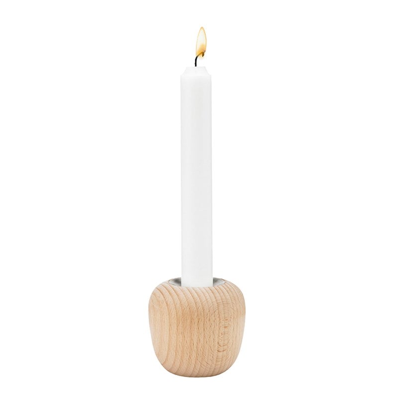 Ora candleholder by Stelton #small, beech #