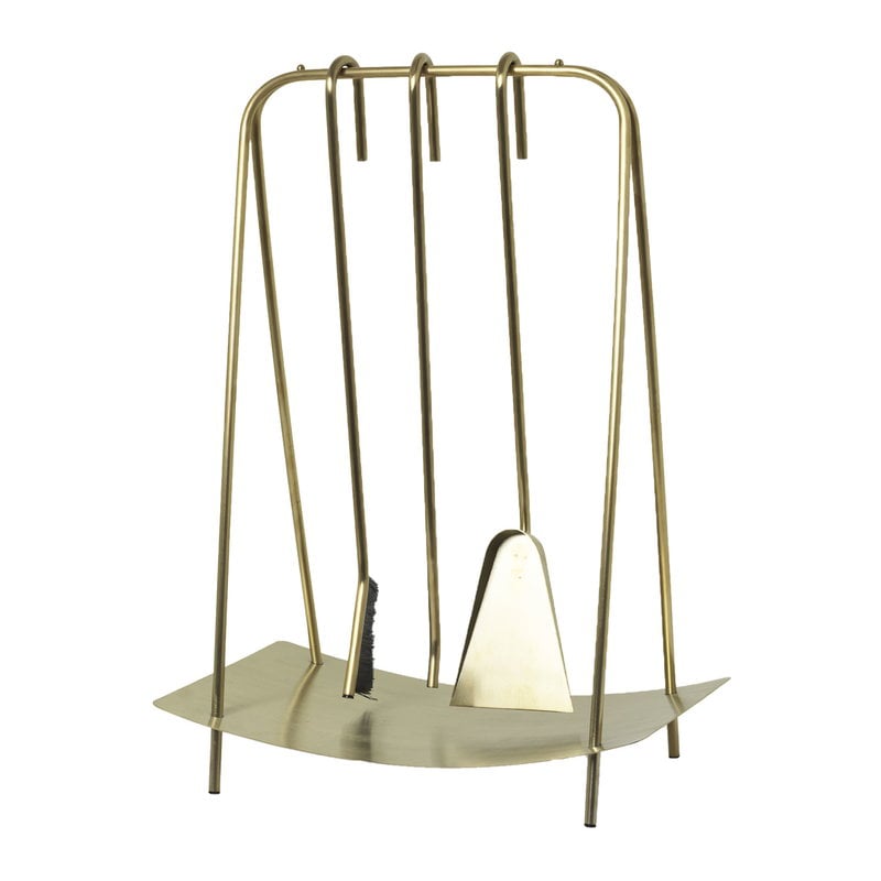 Port fireplace tools by ferm LIVING #brass #