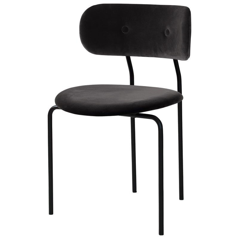Coco chair by GUBI #Velluto 130 - black base #