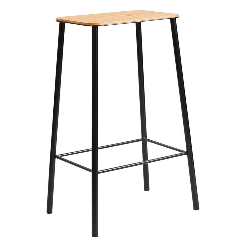 Adam stool by Frama #65 cm, oak - matt black #