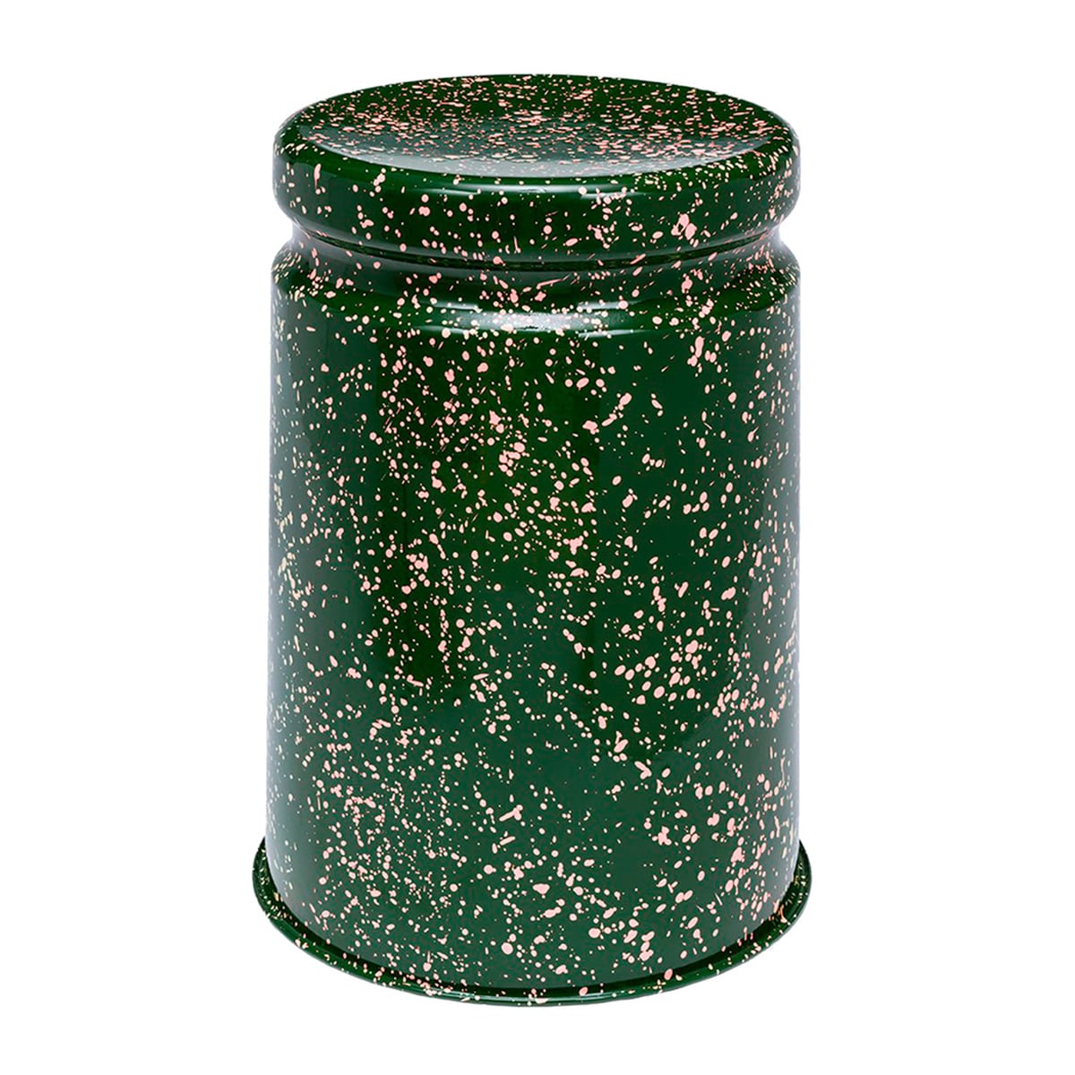 Last stool, green - pink splatter