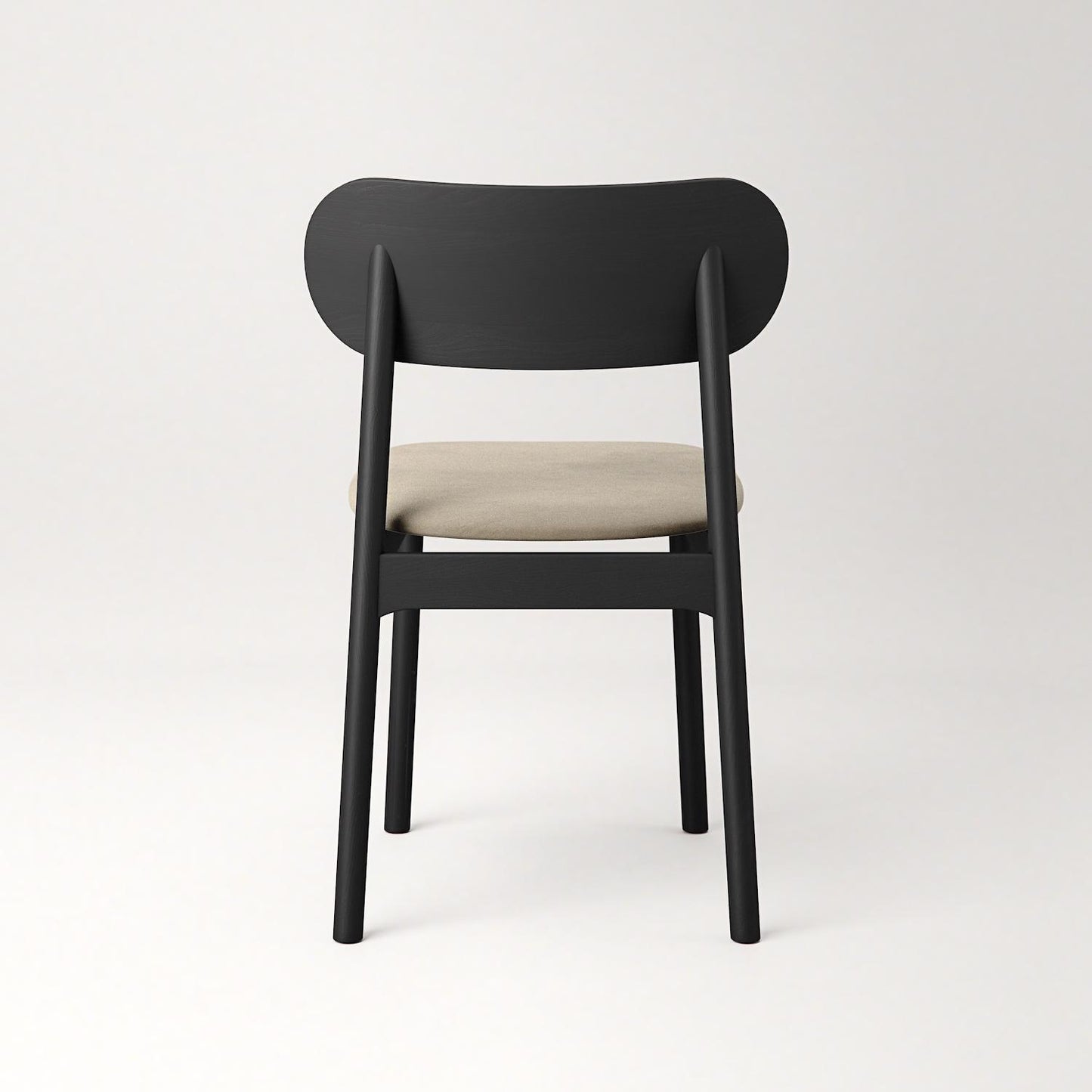 Decotique Elephant Dining Chair Black/Beige Velvet