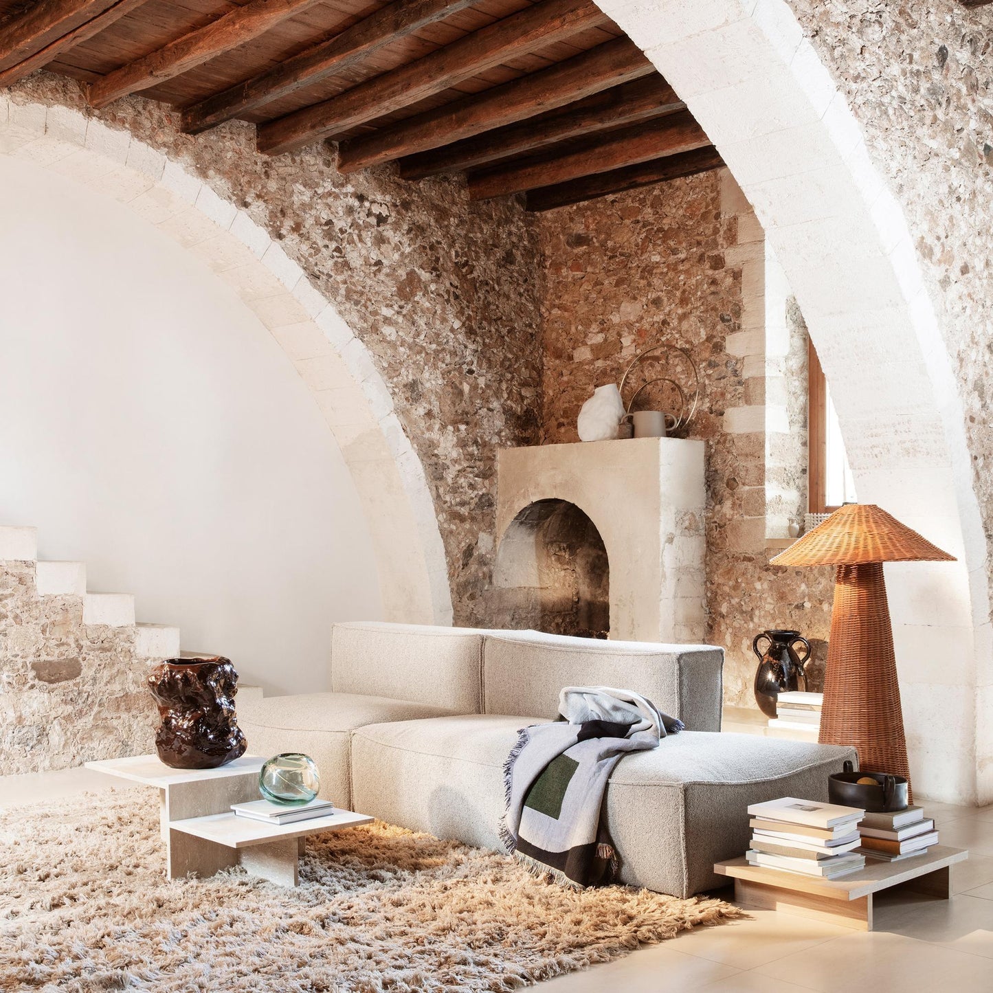 Ferm Living Dou Floor Lamp Natural