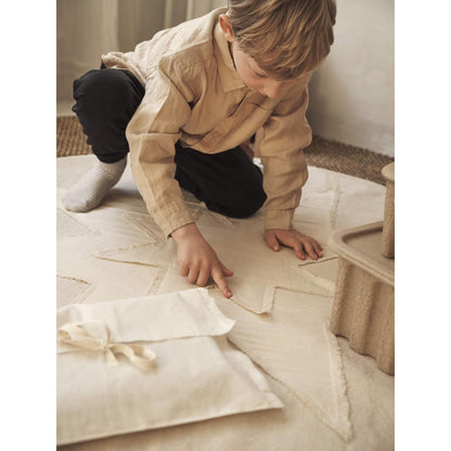 Ferm Living Vela Star Christmas Tree Rug Natural