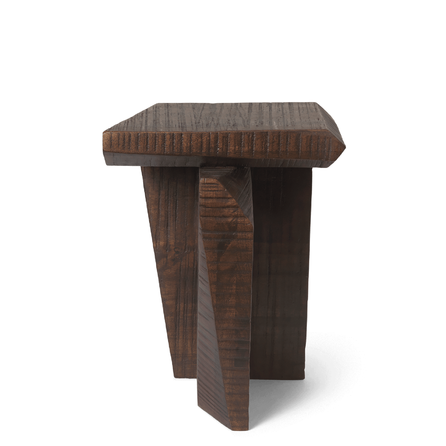 Ferm Living Silva Pedestal Dark Stained Mango Wood