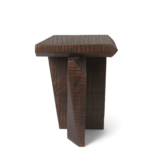 Ferm Living Silva Pedestal Dark Stained Mango Wood