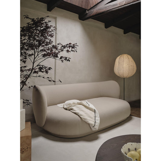 Ferm Living Kurbis Floor Lamp High Natural/ Black