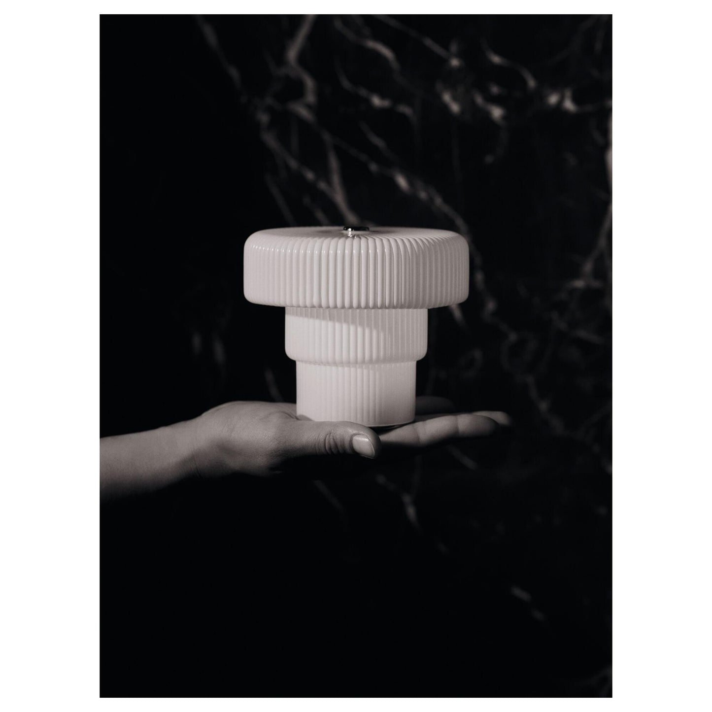 Ferm Living Ripple Portable Lamp H10 White
