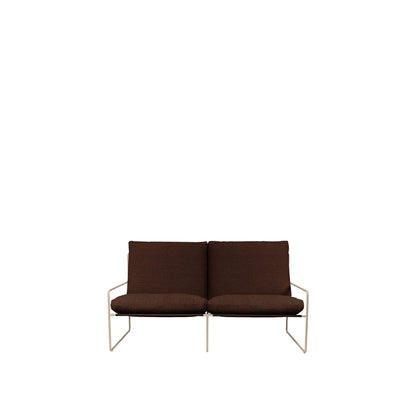 Ferm Living Desert 2-Seater Sofa Pure Bouclé/Cashmere/Chestnut