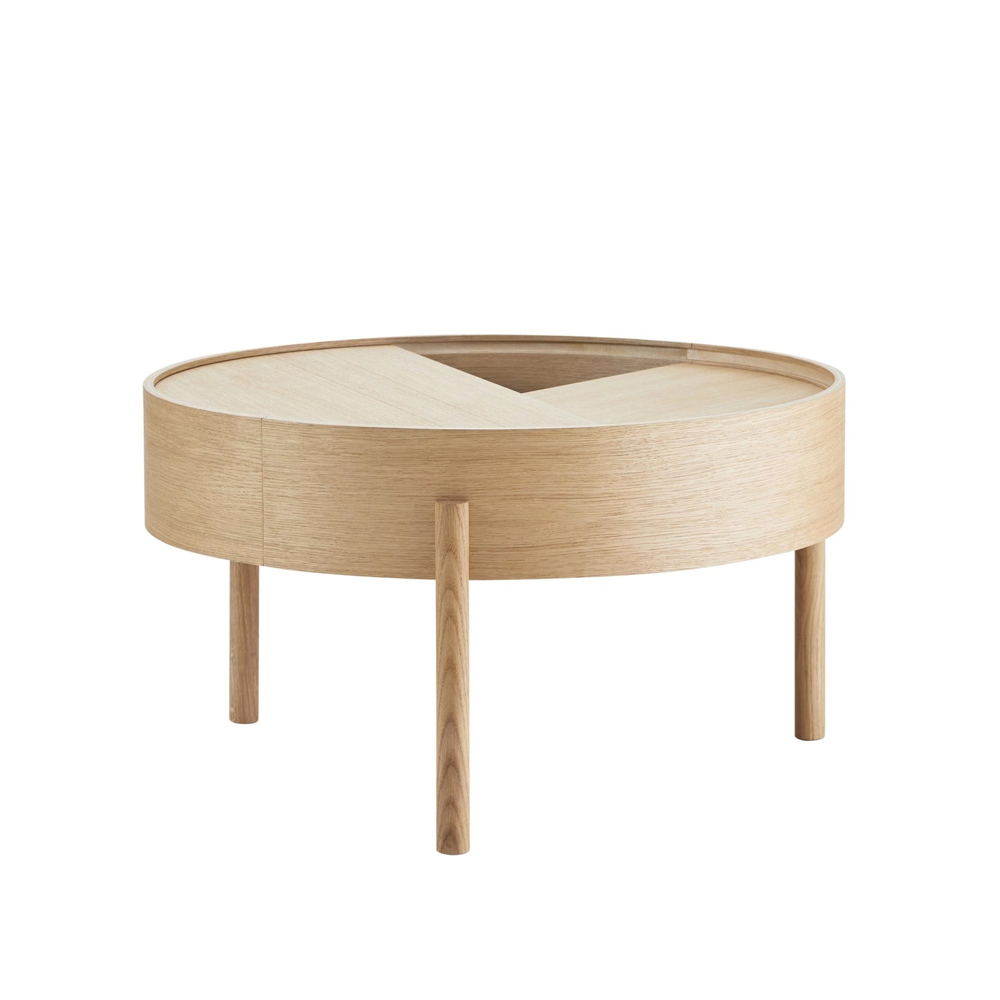 Arc Coffee Table Ø66 by WOUD #Oiled Oak