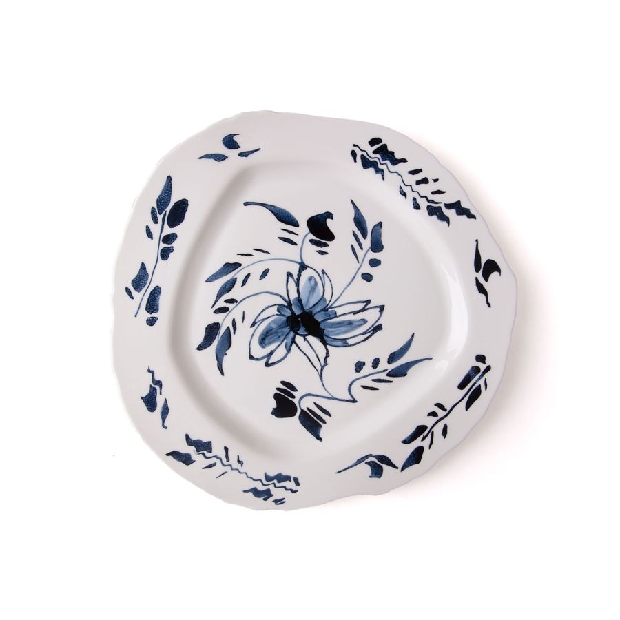 Porcelain Plate Classics on Acid English Delft by Seletti