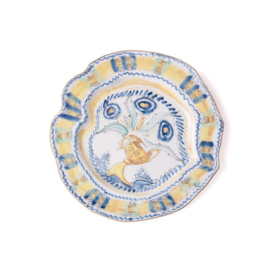 Porcelain Plate Classics on Acid Spanish Yellow by Seletti