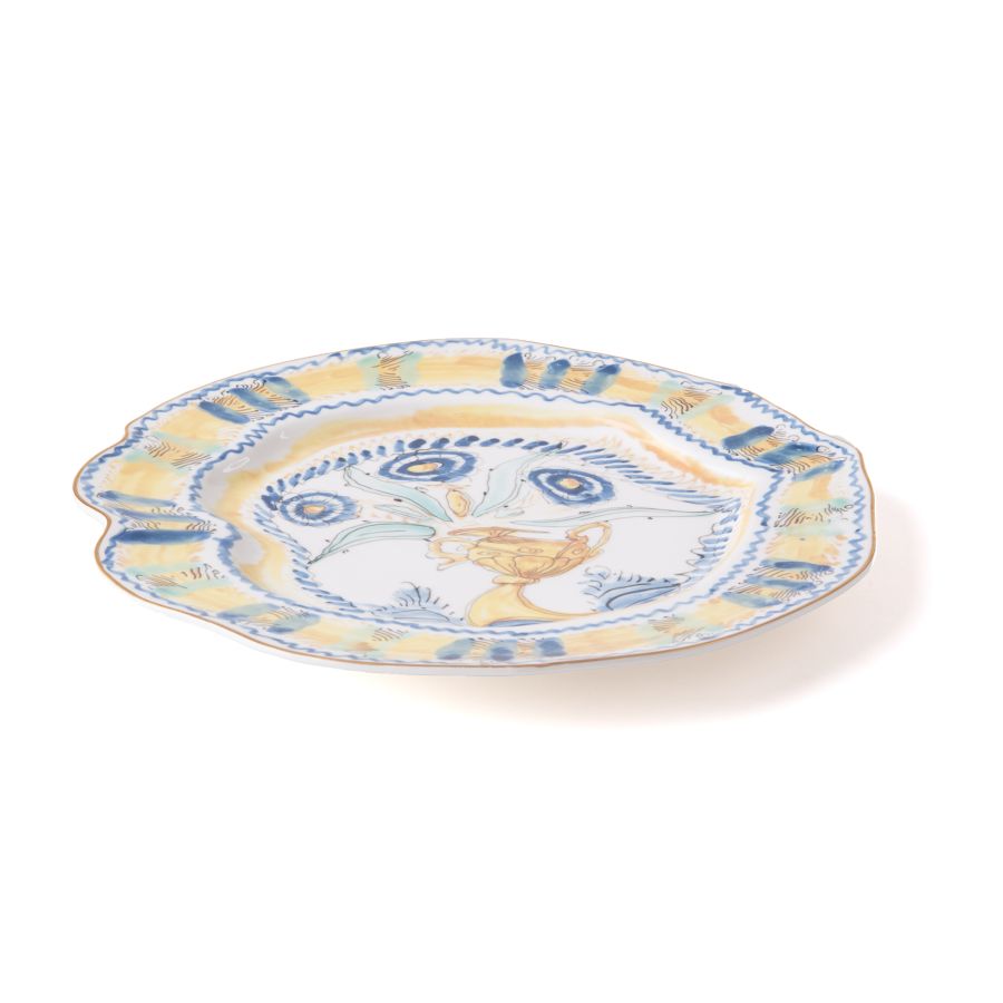 Porcelain Plate Classics on Acid Spanish Yellow by Seletti