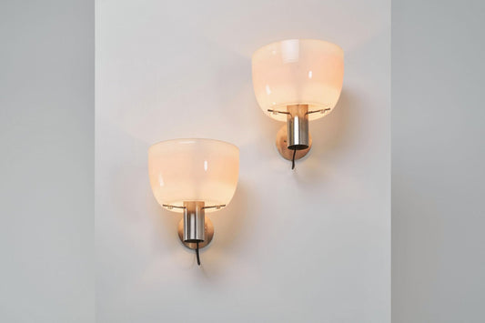 1121 Wall Lamps by Giuseppe Ostuni and Renato Forti for Oluce, 1955, Set of 2