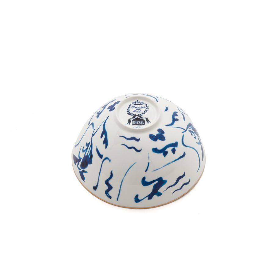 Porcelain Salad Bowl Classics on Acid Koi by Seletti