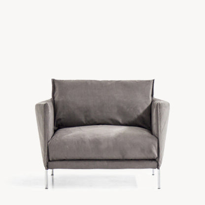 GENTRY - Fabric or leather armchair