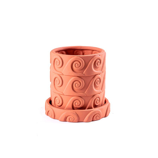 Terracotta vase Magna Graecia Onda by Seletti