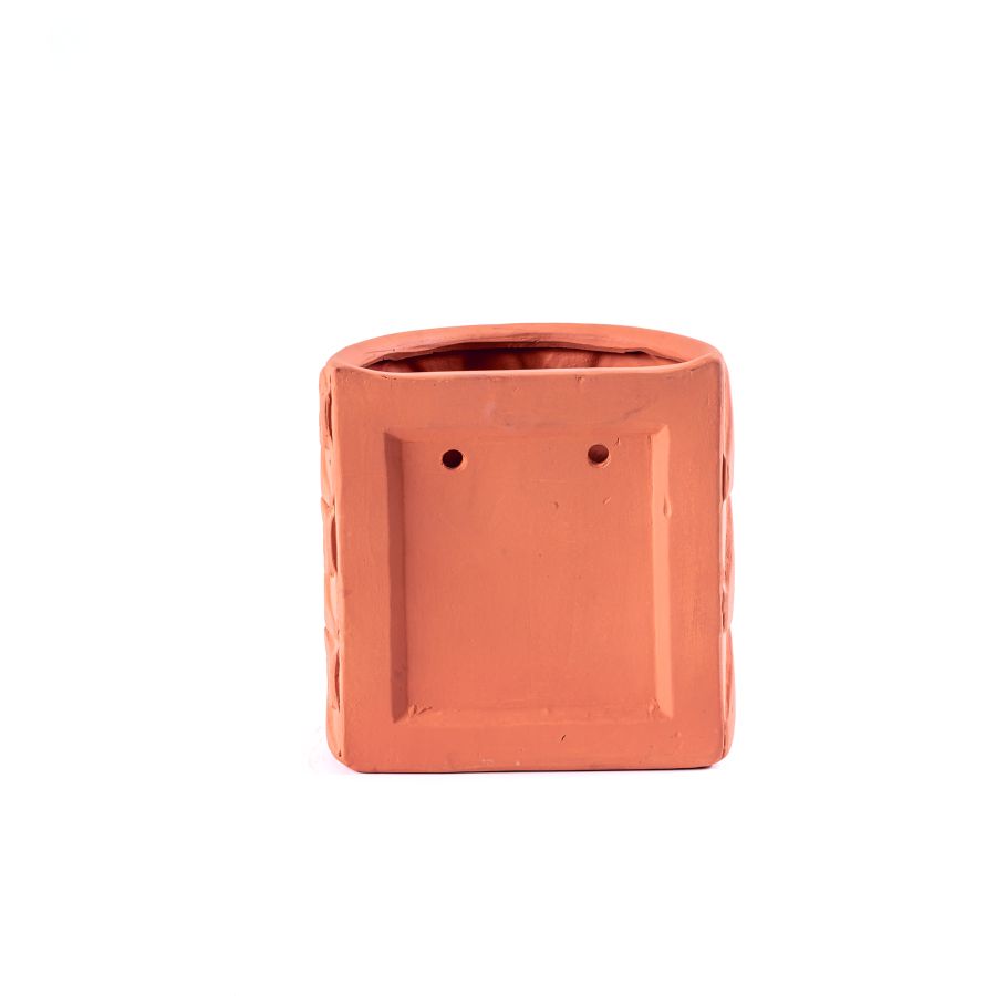 Terracotta Wall vase Magna Graecia Onde by Seletti