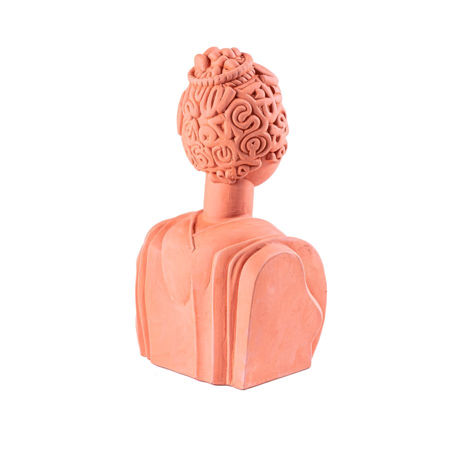 Terracotta Statue Magna Graecia Bust Poppea by Seletti