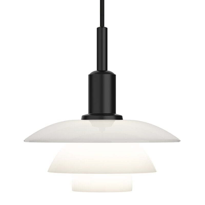 PH 3/3 pendant by Louis Poulsen #black - opal glass #