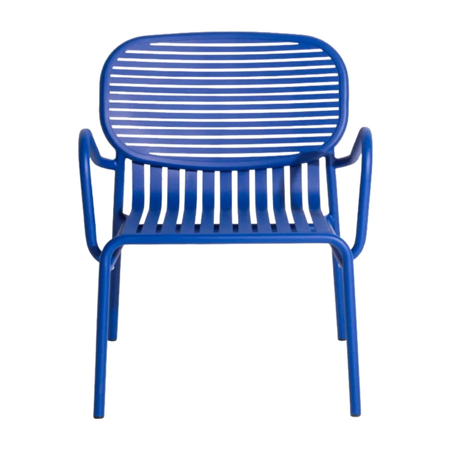 Week-End - Garden Powder Coated Aluminium Easy Chair With Armrests by Petite Friture #Blue