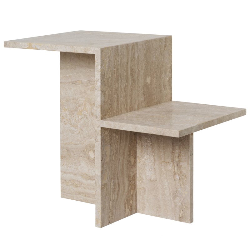 Distinct side table by ferm LIVING #travertine #