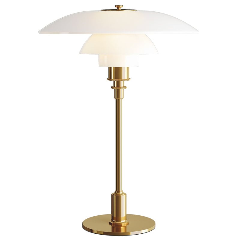 PH 3 1/2-2 1/2 table lamp by Louis Poulsen #metallised brass #