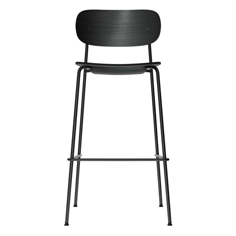 Co bar chair 75,5 cm by Audo Copenhagen #black steel - black oak #