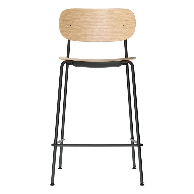 Co counter chair 65,5 cm by Audo Copenhagen #black steel - oak #