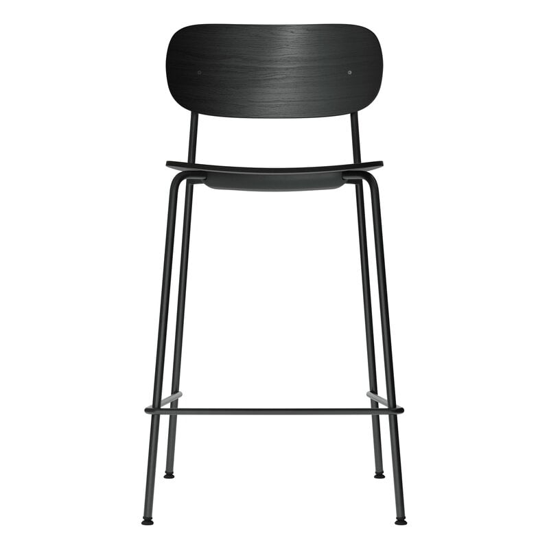 Co counter chair 65,5 cm by Audo Copenhagen #black steel - black oak #