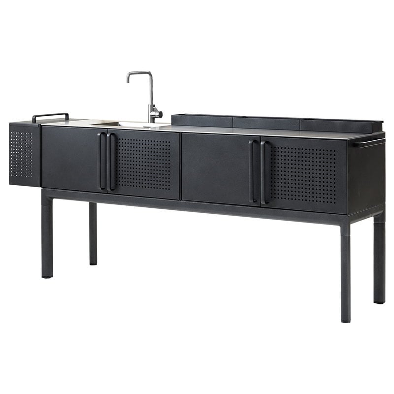 Drop outdoor kitchen module with sink by Cane-line # #