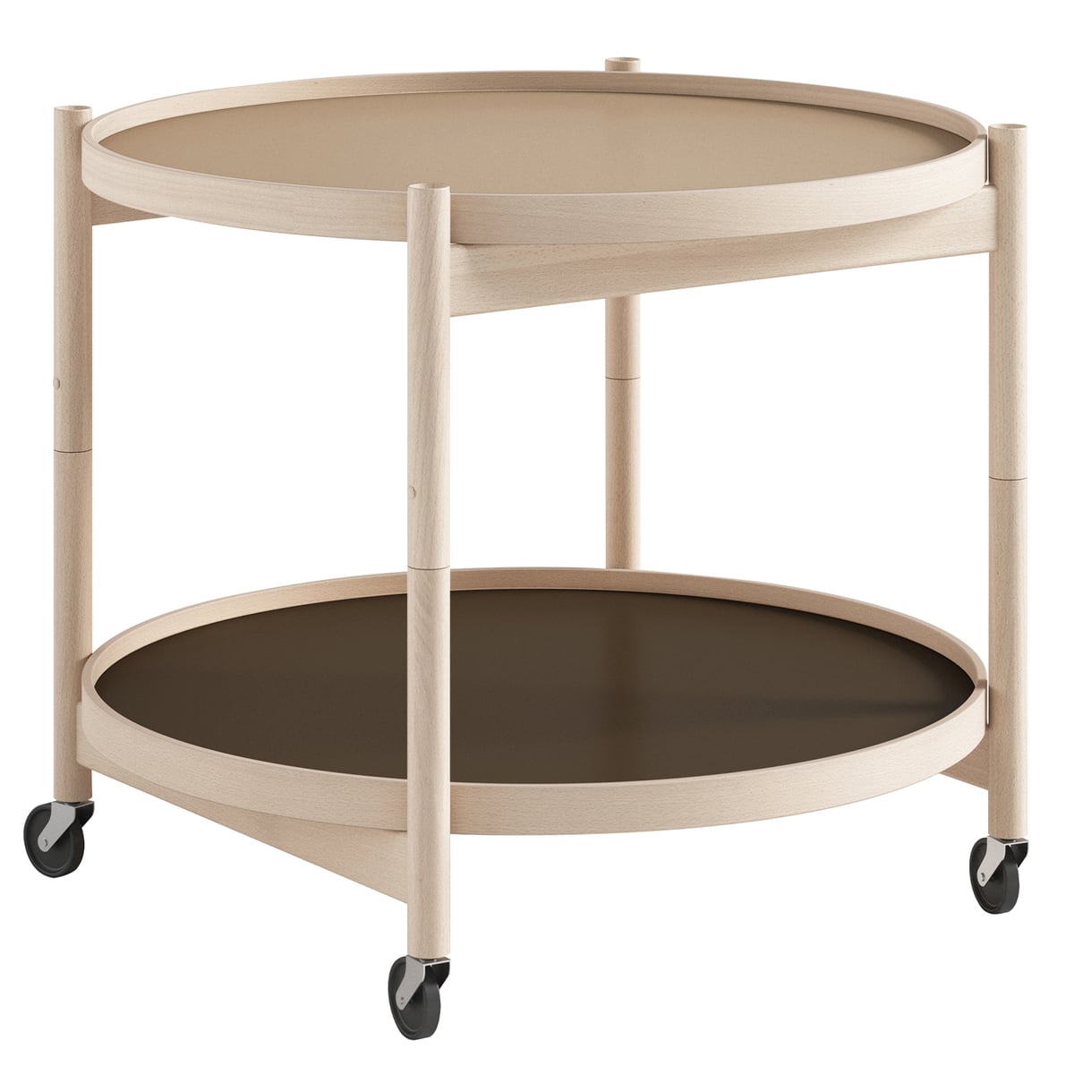 Bølling tray table 60 cm, oiled beech - earth