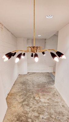 12-Arm Chandelier from Stilnovo, 1950s-LDW-1709141