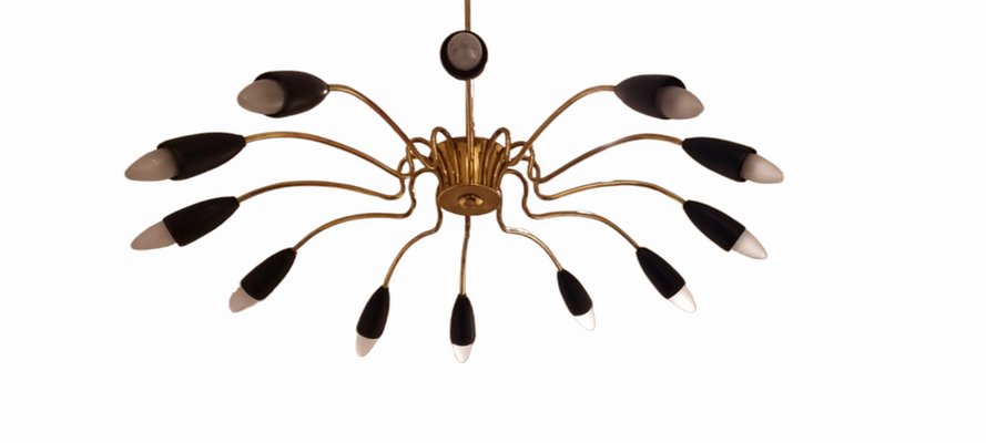 12-Arm Chandelier from Stilnovo, 1950s-LDW-1709141