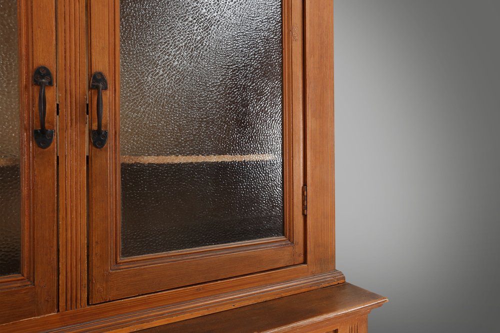 12-Door Monastery or Display Cabinet in Pine, Belgium, 1890s