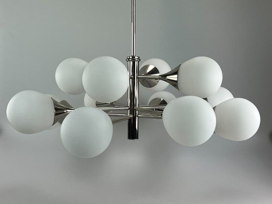 12-Flame Sputnik Chandelier from Kaiser Leuchten, 1960s / 70s-EJL-1362054