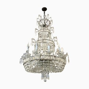 12-Light Crystal Crystal Chandelier, 1950s-YUW-837599