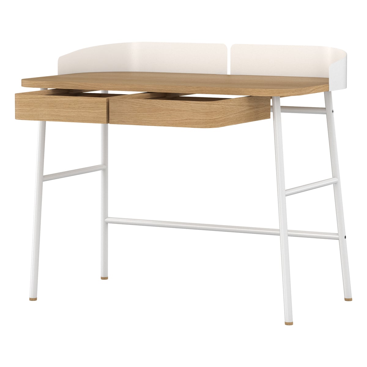 Victor desk, oak - white